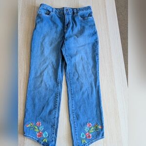 Susan Graver Blue Straight Leg Jeans